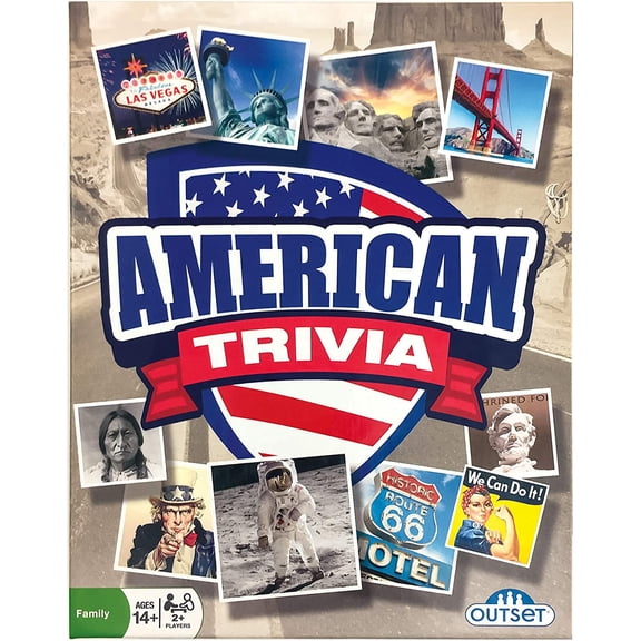 American Trivia Game (Exclusive) - 5 Categories to Choose from and 1,000 Questions - for Ages 14 and up by Outset Media