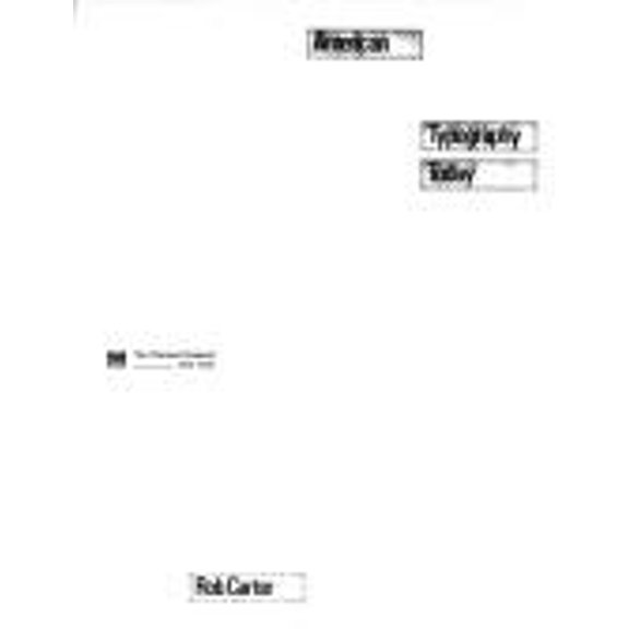 Pre-Owned American Typography Today (Paperback) 0442221061 9780442221065