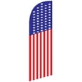 thumbnail image 1 of American US Banner Flag 50 Stars Feather Banner Flag Sign with Flag Pole, Ground Stake, and Travel Bag, 1 of 3