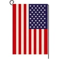 thumbnail image 1 of American US Flag Garden Flag Vertical Double Sided Patriotic USA Honoring Border Patrol Agents Burlap Yard Outdoor Decor 12"x18", 1 of 5