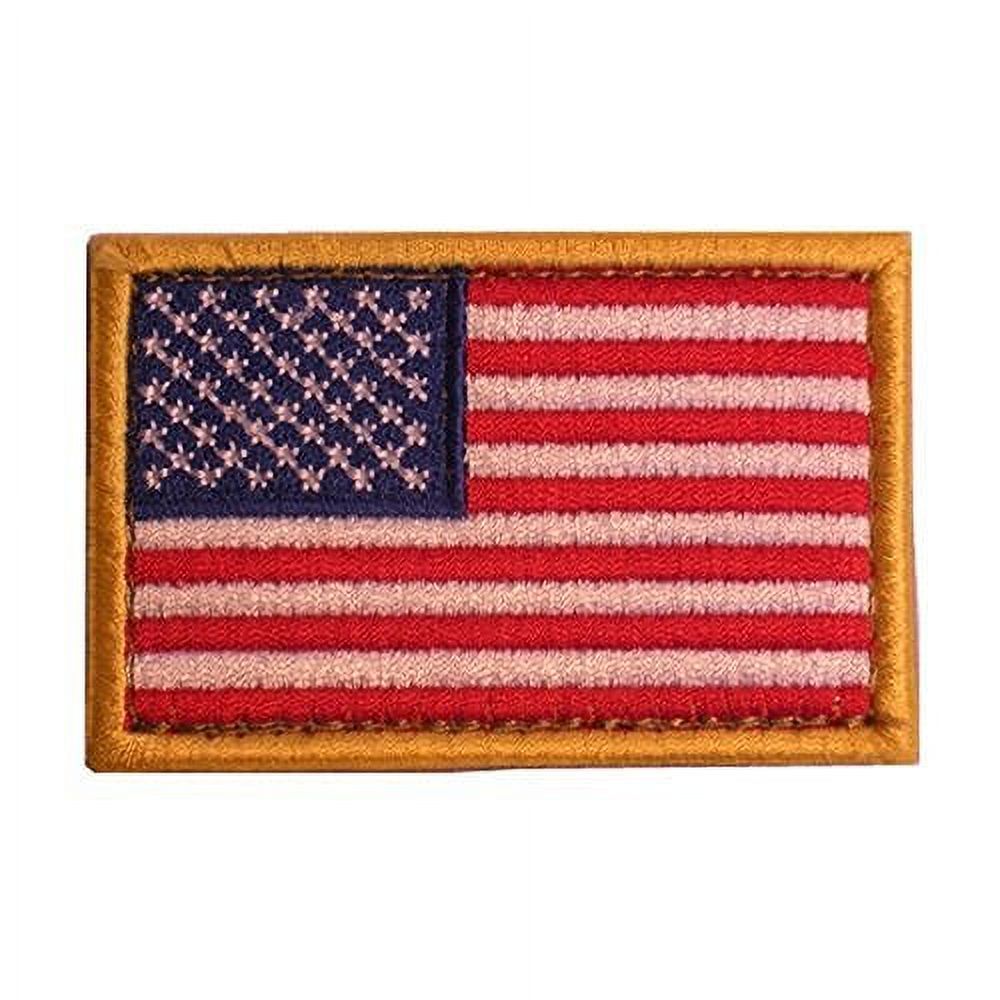 Rothco Iron on / Sew on Embroidered US Flag Patch