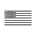 thumbnail image 1 of American US Flag Vinyl Decal Sticker for Laptop/Car/Truck/Window/Bumper (Matte Gray, 5in x 2.8in), 1 of 4