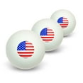 thumbnail image 1 of American USA Flag - Patriotic Novelty Table Tennis Ping Pong Ball 3 Pack, 1 of 1