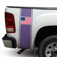 thumbnail image 1 of American USA Flag Racing Stripes Rear Truck Bed Vinyl Decal Sticker Sport Lines Styling Straight Lines Compatible with Most Pickup Trucks - Back Graphic Sporting (11" x 35", Light Orange), 1 of 8