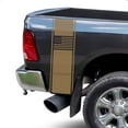 thumbnail image 1 of American USA Flag Racing Stripes Rear Truck Bed Vinyl Decal Sticker Sport Lines Styling Straight Lines Compatible with Most Pickup Trucks Back Graphic Sporting (11" x 35", Light Brown), 1 of 8
