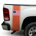 thumbnail image 1 of American USA Flag Racing Stripes Rear Truck Bed Vinyl Decal Sticker Sport Lines Styling Straight Lines Compatible with Most Pickup Trucks - Back Graphic Sporting (11" x 35", Beige), 1 of 8