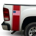 thumbnail image 1 of American USA Flag Racing Stripes Rear Truck Bed Vinyl Decal Sticker Sport Lines Styling Straight Lines Compatible with Most Pickup Trucks - Back Graphic Sporting (11" x 35", Yellow), 1 of 8