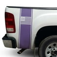 thumbnail image 1 of American USA Flag Racing Stripes Rear Truck Bed Vinyl Decal Sticker Styling Straight Lines Sport Lines Compatible with Most Pickup Trucks Back Graphic Sporting (11" x 35", Lavender), 1 of 8