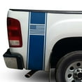 thumbnail image 1 of American USA Flag Racing Stripes Rear Truck Bed Vinyl Decal Sticker Styling Straight Lines Sport Lines Compatible with Most Pickup Trucks Back Graphic Sporting (11" x 35", Blue), 1 of 8