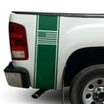 thumbnail image 1 of American USA Flag Racing Stripes Rear Truck Bed Vinyl Decal Sticker Styling Straight Lines Sport Lines Compatible with Most Pickup Trucks Back Graphic Sporting (11" x 35", Forest Green), 1 of 8