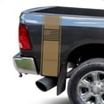 thumbnail image 1 of American USA Flag Racing Stripes Rear Truck Bed Vinyl Decal Sticker Styling Straight Lines Sport Lines Compatible with Most Pickup Trucks Back Graphic Sporting (11" x 35", Light Brown), 1 of 8