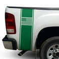 thumbnail image 1 of American USA Flag Racing Stripes Rear Truck Bed Vinyl Decal Sticker Styling Straight Lines Sport Lines Compatible with Most Pickup Trucks Back Graphic Sporting (11" x 35", Grass Green), 1 of 8