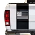 thumbnail image 1 of American USA Flag Racing Stripes Truck Tailgate Vinyl Decal Sticker Sport Lines Styling Straight Lines Compatible with Most Pickup Trucks Back Graphic Sporting (11" x 25", Black), 1 of 8