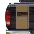 thumbnail image 1 of American USA Flag Racing Stripes Truck Tailgate Vinyl Decal Sticker Sport Lines Styling Straight Lines Compatible with Most Pickup Trucks Back Graphic Sporting (11" x 25", Light Brown), 1 of 8