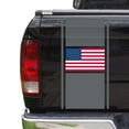 thumbnail image 1 of American USA Flag Racing Stripes Truck Tailgate Vinyl Decal Sticker Sport Lines Styling Straight Lines Compatible with Most Pickup Trucks - Back Graphic Sporting (11" x 25", Red), 1 of 8
