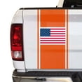 thumbnail image 1 of American USA Flag Racing Stripes Truck Tailgate Vinyl Decal Sticker Sport Lines Styling Straight Lines Compatible with Most Pickup Trucks - Back Graphic Sporting (11" x 25", Gold (Metallic)), 1 of 8