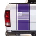 thumbnail image 1 of American USA Flag Racing Stripes Truck Tailgate Vinyl Decal Sticker Sport Lines Styling Straight Lines Compatible with Most Pickup Trucks Back Graphic Sporting (11" x 25", Purple), 1 of 8