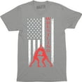 thumbnail image 1 of American USA Flag Wrestling Sports Fight Men's Game Victory Casual Tee, 1 of 4