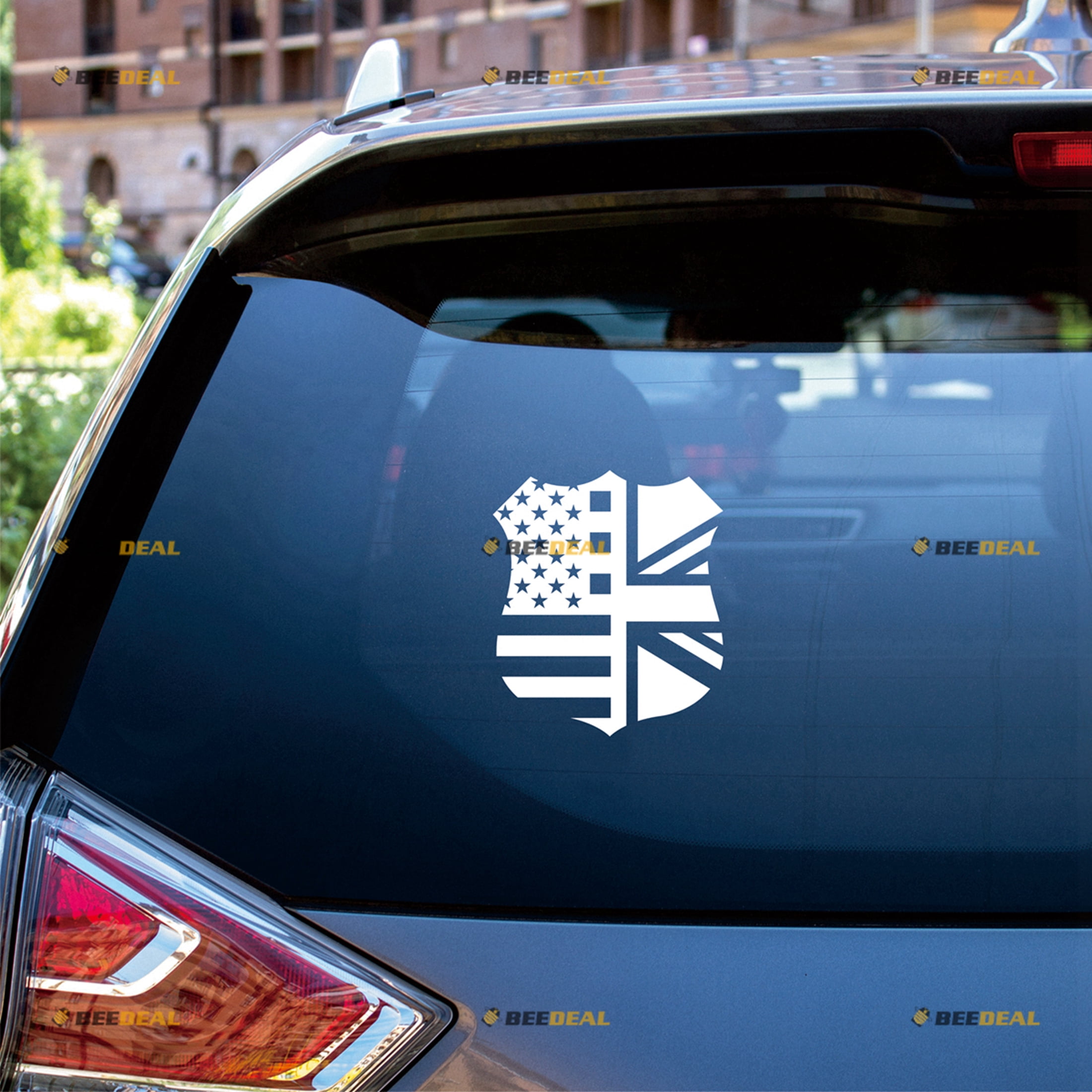 GB - Great Britain Oval Flag Sticker Self Adhesive Vinyl United