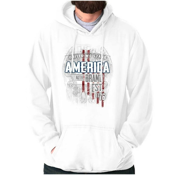 American United We Stand Emblem Unisex Plus Fleece Graphic Hoodie Brisco Brands 4X
