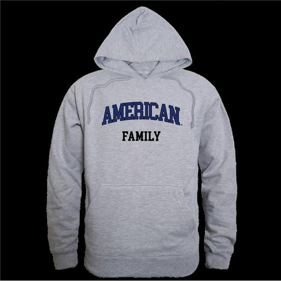 American University Eagles Family Hoodie, Heather Grey - Small