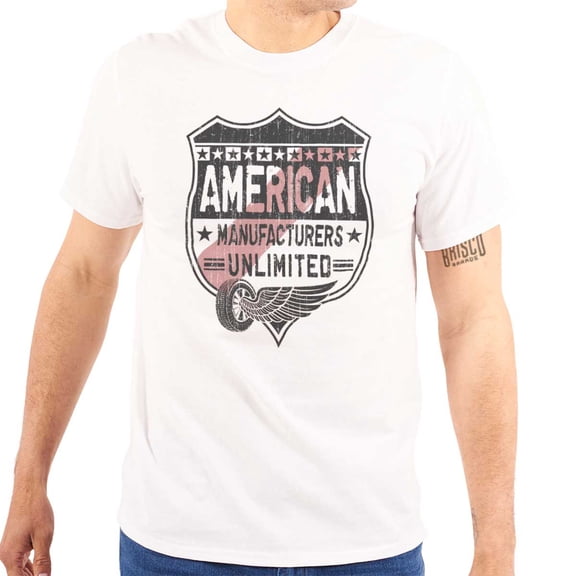 American Unlimited Car Manufacturers Plus Size Crewneck Graphic Tee Shirt Brisco Brands 2X