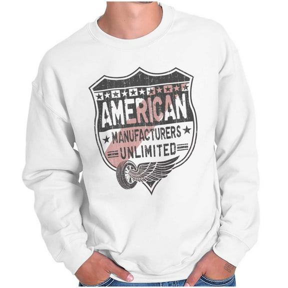 American Unlimited Car Manufacturers Sweatshirt for Men or Women Brisco Brands S