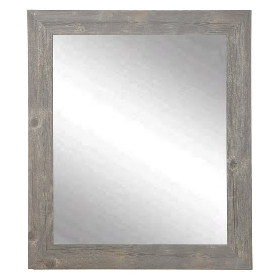 American Value Rustic Wild West Barnwood Wall Mirror