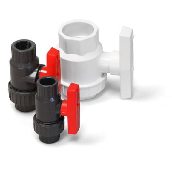 American Valve P200SU 1-2 0.5 in. PVC Single Union Ball Valve - International Polymer Solutions Schedule 80
