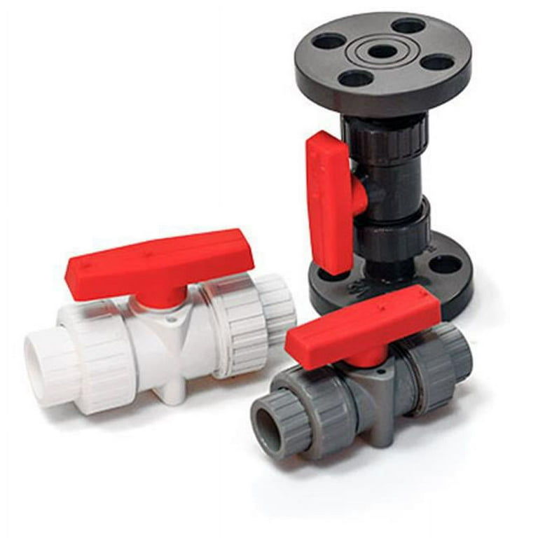 AMERICAN VALVE PVC SCH 40 3/4-in Socket PVC Ball Valve AMERICAN VALVE PVC SCH 40 3/4-in Socket PVC Ball Valve