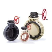 American Valve P21 4 4 in. PVC EPDM Liner Butterfly Valve