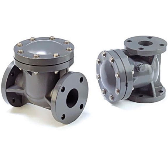 American Valve P440F 6 6 in. PVC Flanged Swing Check Valve
