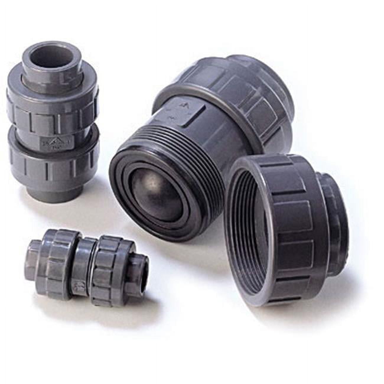American Valve P460U 1 1 2 1.5 in. PVC True Union Ball Check Valve