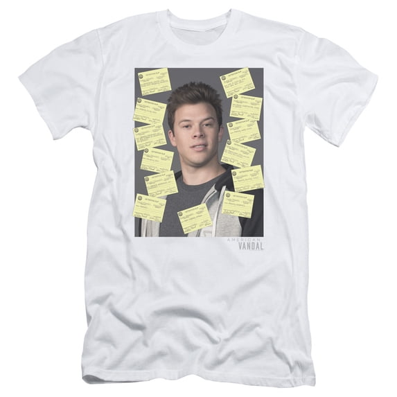 American Vandal Detention Adult 30/1 T-Shirt White