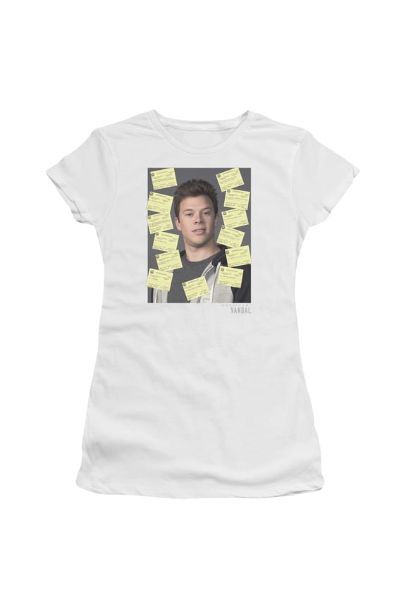 American Vandal Detention Junior Women's Sheer T-Shirt White