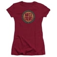 thumbnail image 1 of American Vandal St Bernardine Seal Junior Women's Sheer T-Shirt Cardinal, 1 of 1