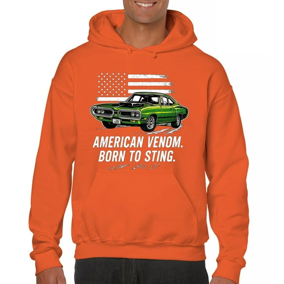 American Venom Muscle Car Sweatshirt RT Street Racing V8 V12 Perfomance Power Ride Speed Lovers Horsepower Hoodie