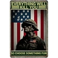 thumbnail image 1 of American Veteran 1000 Piece Jigsaw Puzzle For Adults And Families - Everything Will Kill You So Choose Something Fun Wooden Jigsaw Puzzle - Family Fun & Leisure Beginner Jigsaw Puzzle Toys, 1 of 6