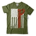 thumbnail image 1 of American Viking Shirt Viking Patriotic Tee Viking Warrior Axe T-Shirt 4th Of July Viking Shirt (Small Military Green), 1 of 6