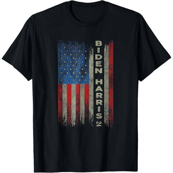 American Vintage Flag Biden Harris 2024 T-Shirt