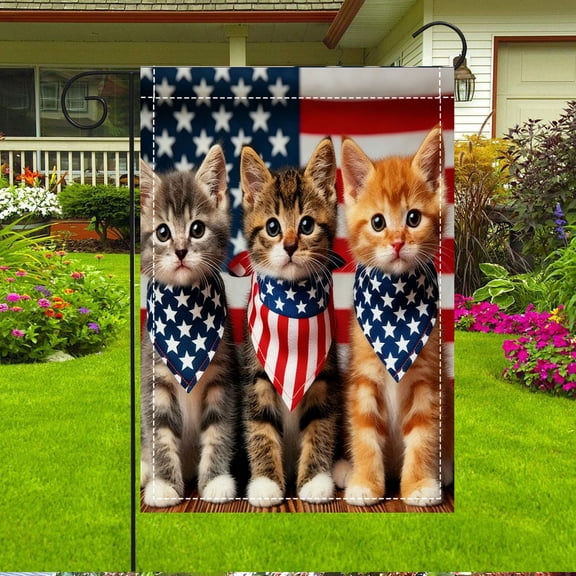 American Vintage Flag Nostalgic Military Style Outdoor Garden Flag 30x45cm 1 piece Double-sided Printed Flag Element Garden Decorative flag