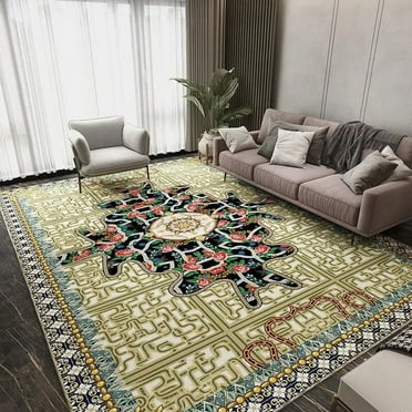 American Vintage Large Carpet for Living Room 160x230cm Classic Design Room Decoration Area Mats Washable Bedroom Anti-skid Rugs
