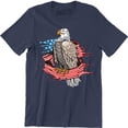 thumbnail image 1 of American Vintage Usa Flag Eagle Bird Of Prey Patriotic Mens Pride T-Shirt, 1 of 4