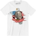 thumbnail image 1 of American Vintage Usa Flag Eagle Bird Of Prey Patriotic Mens Pride T-Shirt, 1 of 4