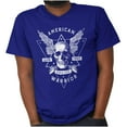 thumbnail image 1 of American Warrior Skull Wings Freedom Plus Size Crewneck Graphic Tee Shirt Brisco Brands 3X, 1 of 6