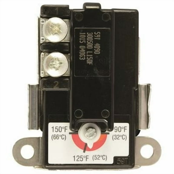 American Water Heater Thermostat, Lower With Cover, Single Pole, Universal
