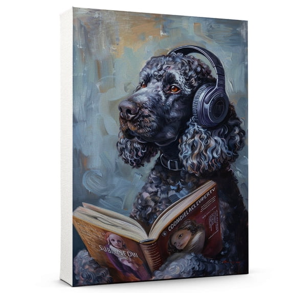 American Water Spaniel Dog Pictures Wall Decor - Nursery Wall - Art Bedroom - Watercolor Wall Art For Living Room Headphones Canvas Poster Ready To Hang