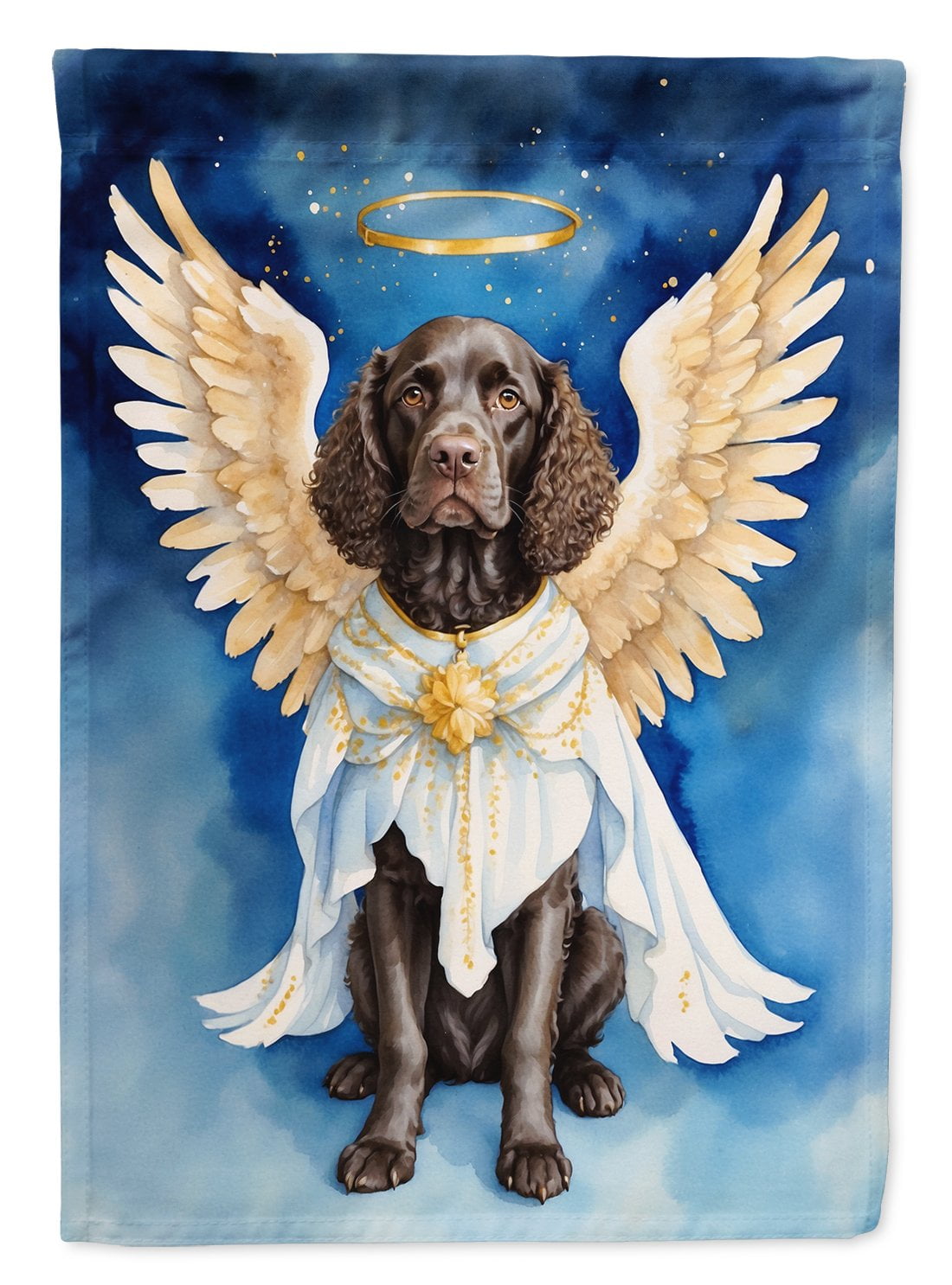 American Water Spaniel My Angel House Flag 28 in x 40 in