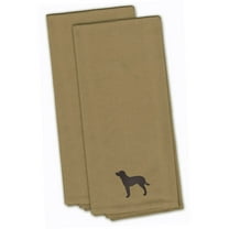 American Water Spaniel Tan Embroidered Towel Set of 2