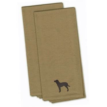 American Water Spaniel Tan Embroidered Towel Set of 2